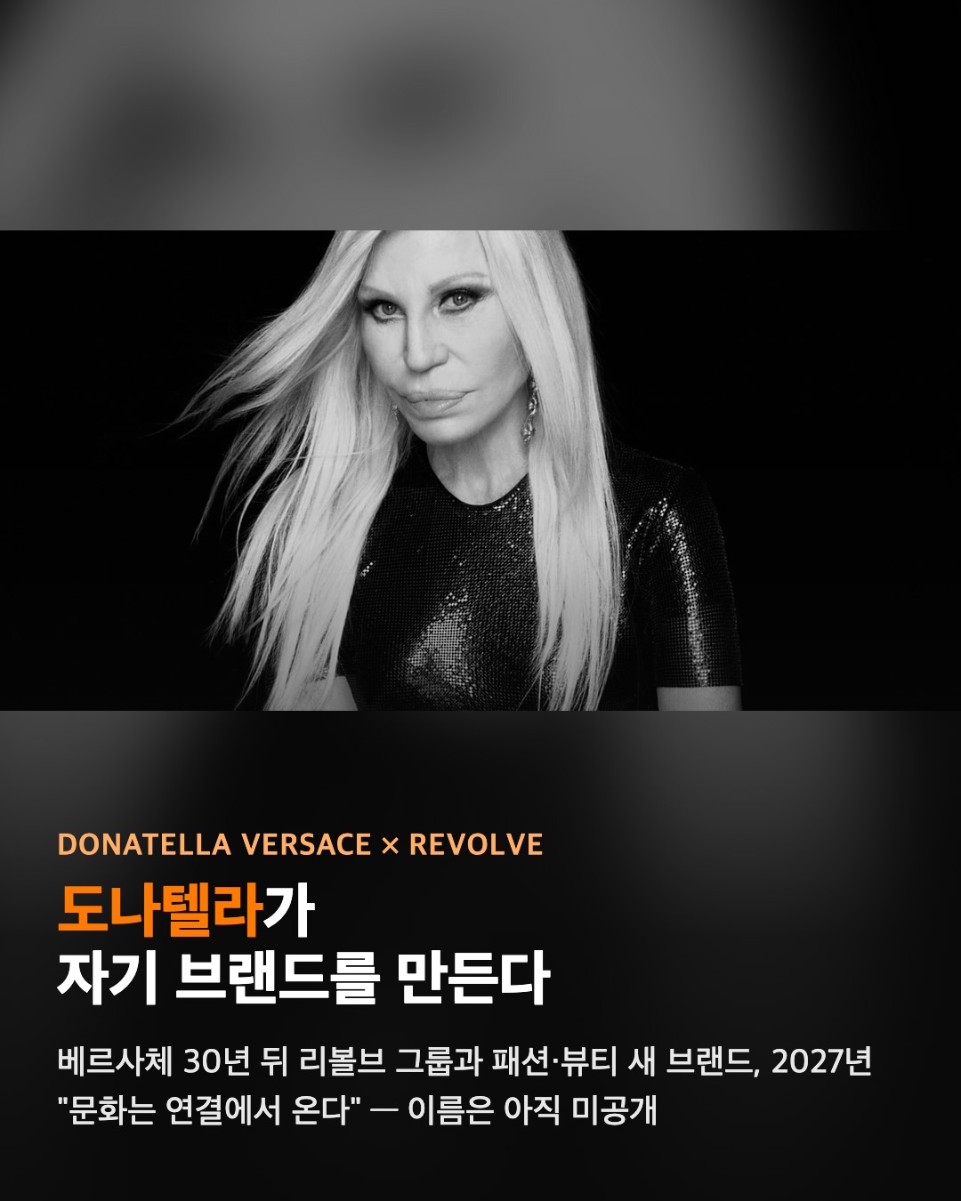 도나텔라 베르사체가 자기 브랜드를 만든다